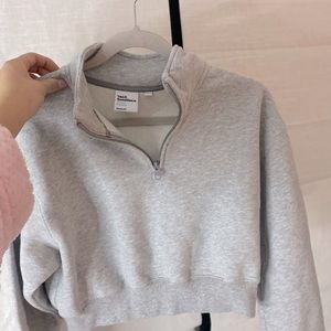 Aritzia quarter zip cropped
